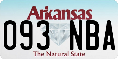 AR license plate 093NBA