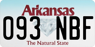 AR license plate 093NBF