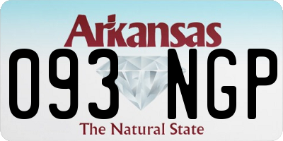 AR license plate 093NGP