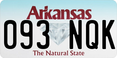AR license plate 093NQK