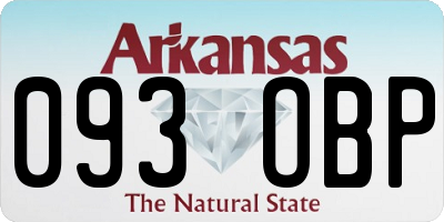 AR license plate 093OBP