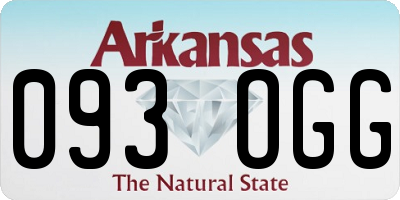 AR license plate 093OGG