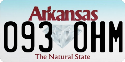 AR license plate 093OHM