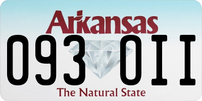 AR license plate 093OII