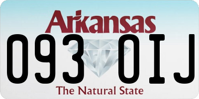 AR license plate 093OIJ