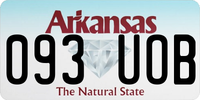 AR license plate 093UOB