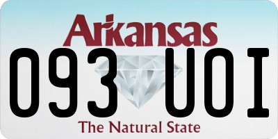 AR license plate 093UOI