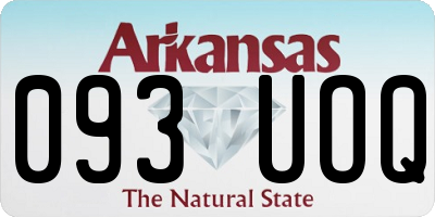 AR license plate 093UOQ