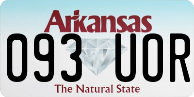 AR license plate 093UOR