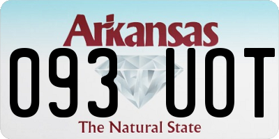 AR license plate 093UOT