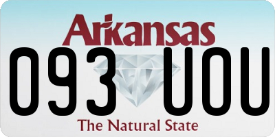 AR license plate 093UOU