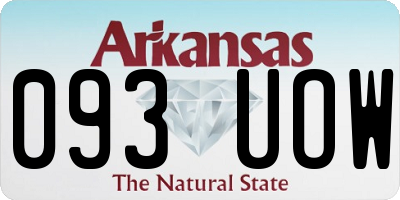 AR license plate 093UOW