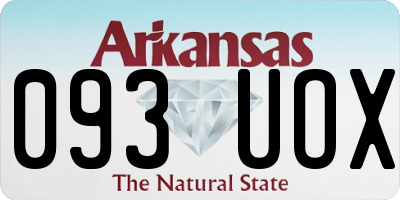AR license plate 093UOX