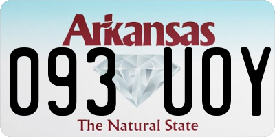 AR license plate 093UOY