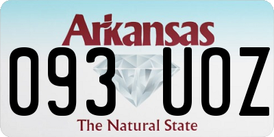 AR license plate 093UOZ