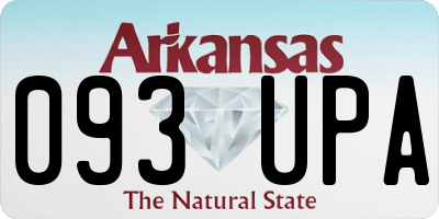 AR license plate 093UPA