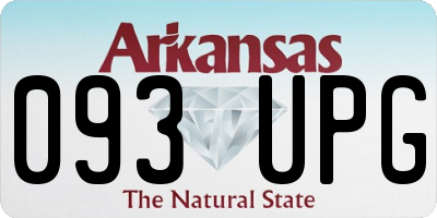 AR license plate 093UPG