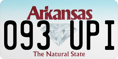 AR license plate 093UPI
