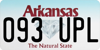 AR license plate 093UPL