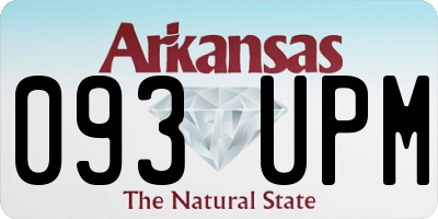 AR license plate 093UPM