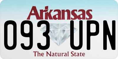 AR license plate 093UPN