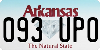 AR license plate 093UPO