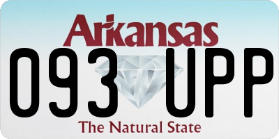 AR license plate 093UPP