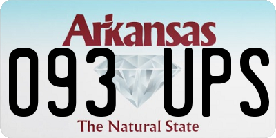 AR license plate 093UPS