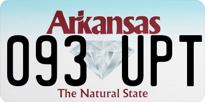 AR license plate 093UPT