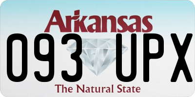 AR license plate 093UPX