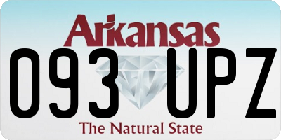 AR license plate 093UPZ