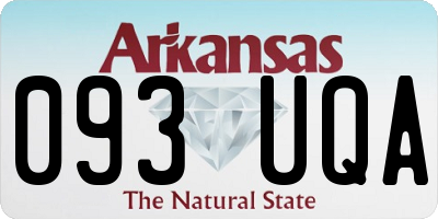 AR license plate 093UQA
