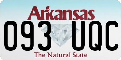 AR license plate 093UQC