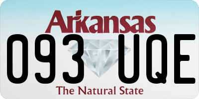 AR license plate 093UQE