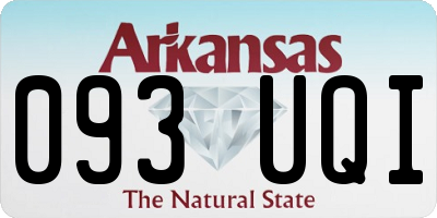 AR license plate 093UQI
