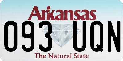 AR license plate 093UQN