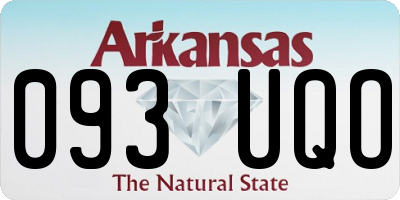 AR license plate 093UQO