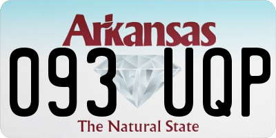 AR license plate 093UQP