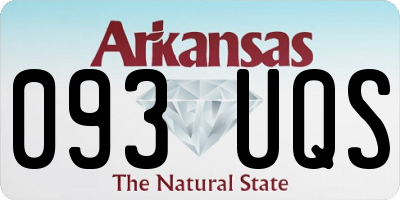 AR license plate 093UQS