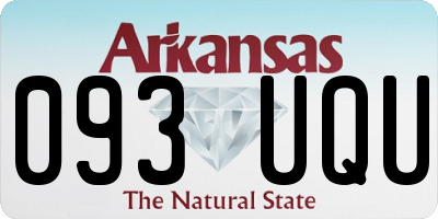 AR license plate 093UQU