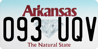 AR license plate 093UQV