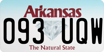 AR license plate 093UQW