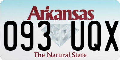 AR license plate 093UQX