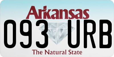 AR license plate 093URB