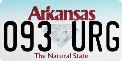 AR license plate 093URG