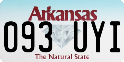 AR license plate 093UYI