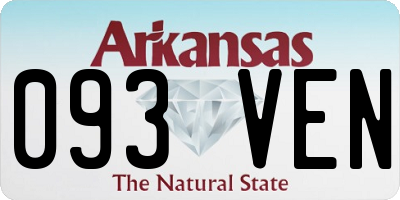 AR license plate 093VEN