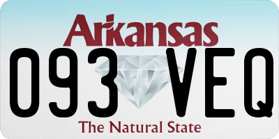 AR license plate 093VEQ