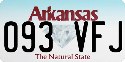AR license plate 093VFJ