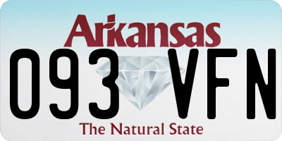 AR license plate 093VFN
